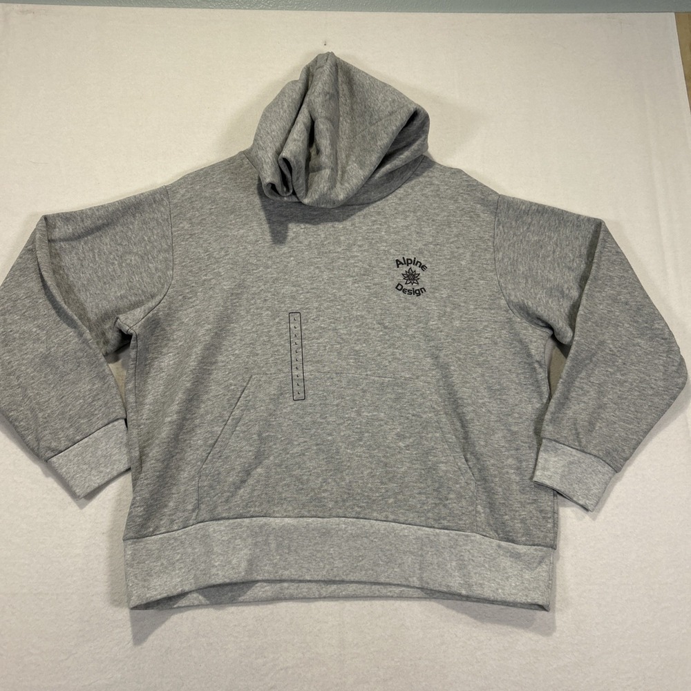 Alpine Design Womens Hike Hoodie Gray Heather Pullover ADW24600H Large